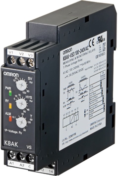 Omron K8AK-VS Single-Phase Voltage Relay