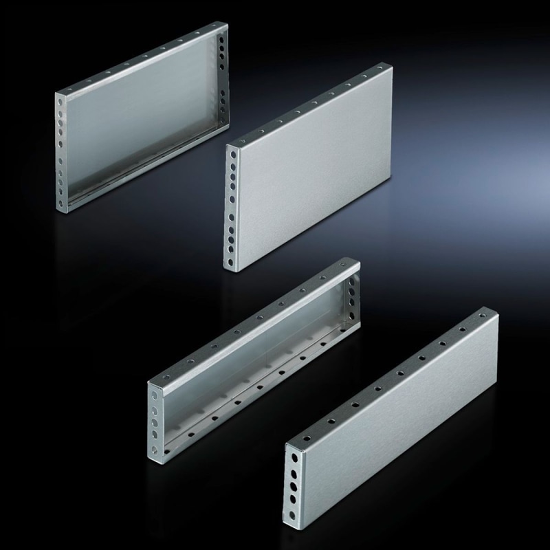 Rittal Base/plinth trim panels, side, 200 mm Stainless steel