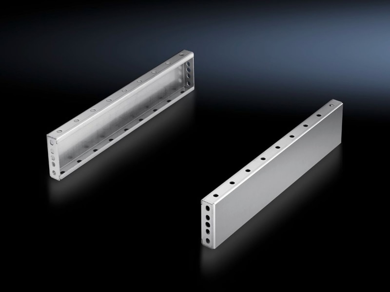 Rittal Base/plinth trim panels, side, 100 mm Stainless steel for base/plinth components front and rear