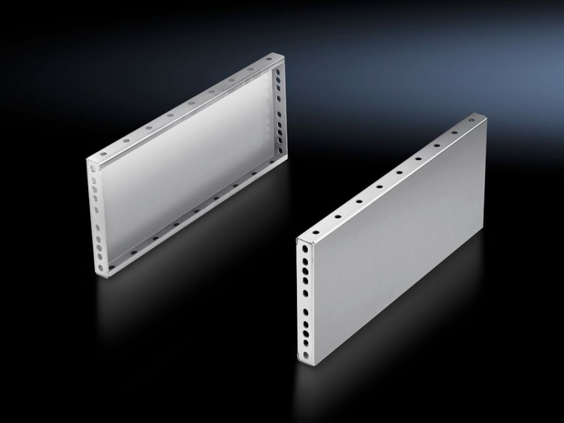 Rittal Base/plinth trim panels, side, 200 mm Stainless steel for base/plinth components front and rear