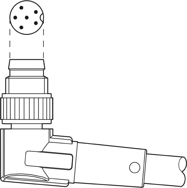 Phoenix Contact SAC-6P- 1,0-PVC/M8FS