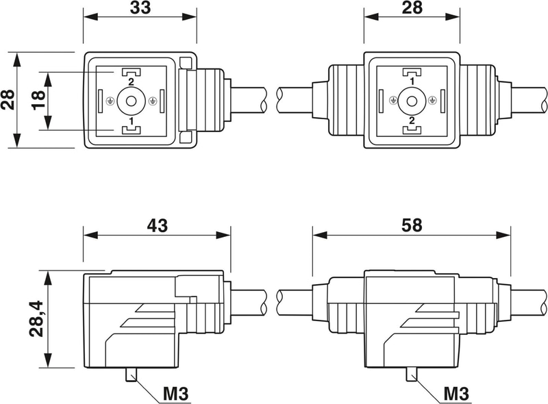 Phoenix Contact SAC-M12MS-1,5/0,2-116/2XA-1L-Z