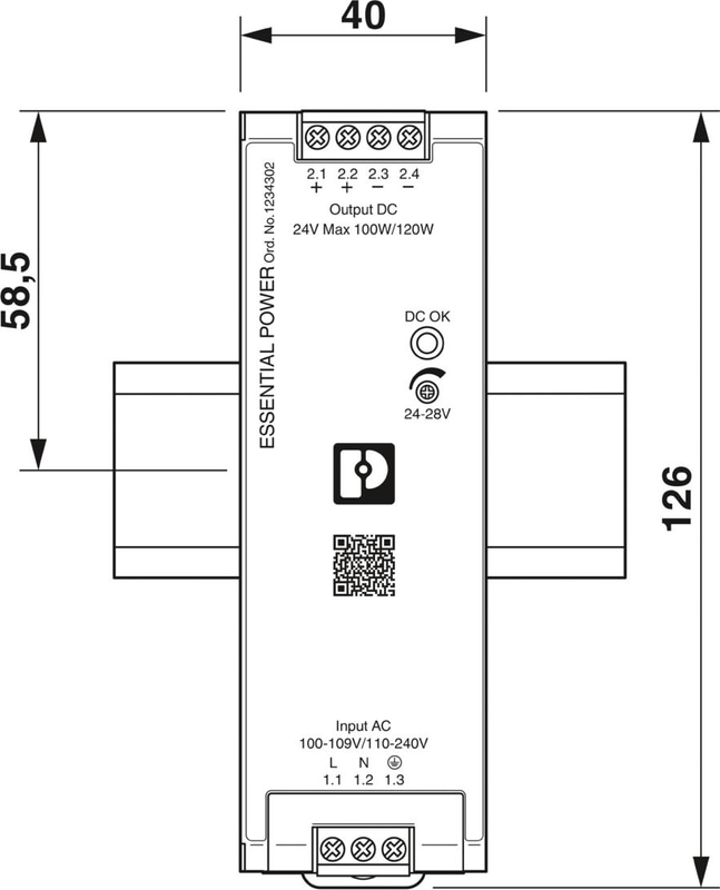 Buy Phoenix Contact PS-EE-2G/1AC/24DC/120W/SC 1234302 | Proax