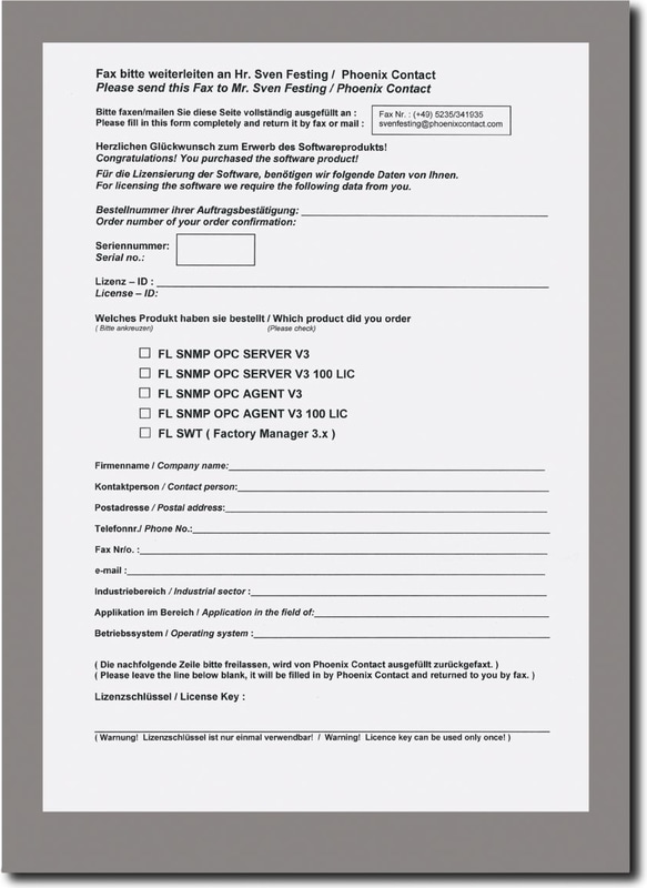 Phoenix Contact FL SNMP OPC SERVER V3 LIC 100