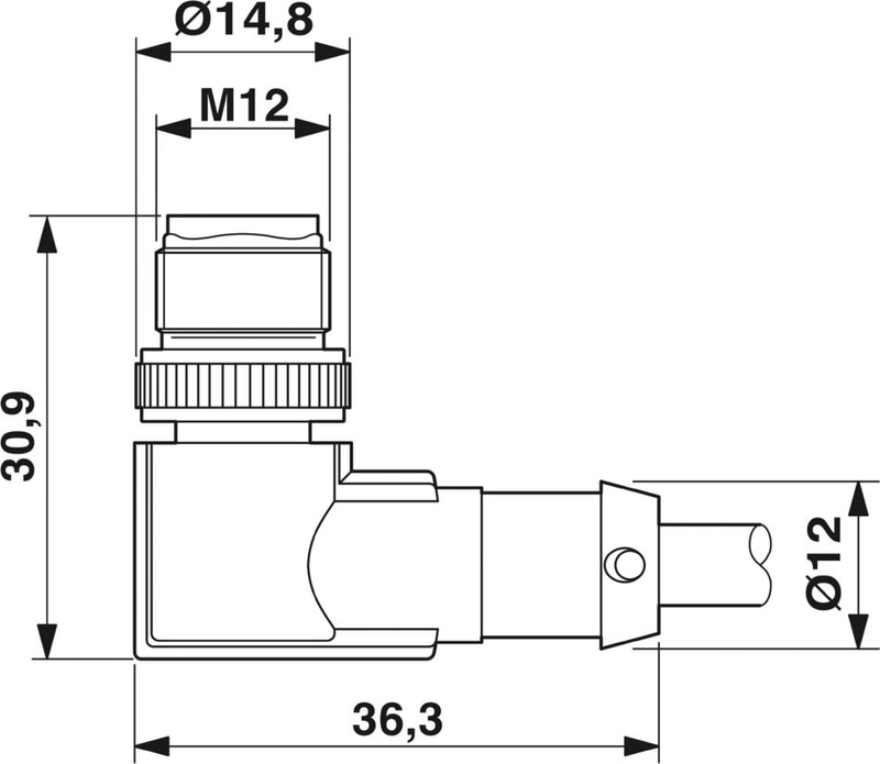 Phoenix Contact SAC-5P-M12MR/5,0-PUR/M12FSSHVA