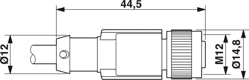 Phoenix Contact SAC-5P-10,0-PVC/M12FS SH BK