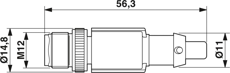 Phoenix Contact SAC-5P-M12MS BR 1+4 2+3