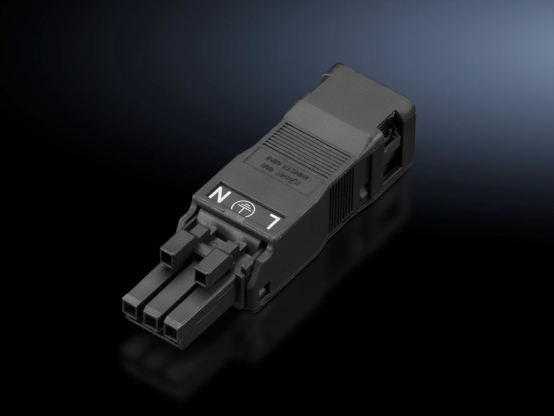 Connection accessories for self-assembly for LED system lights, plug/bushing