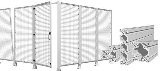 Robotunits aluminium fencing machine safety